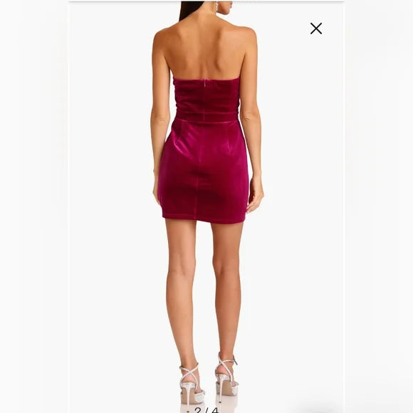 Avec Les Filles Bow Cutout Mini Dress