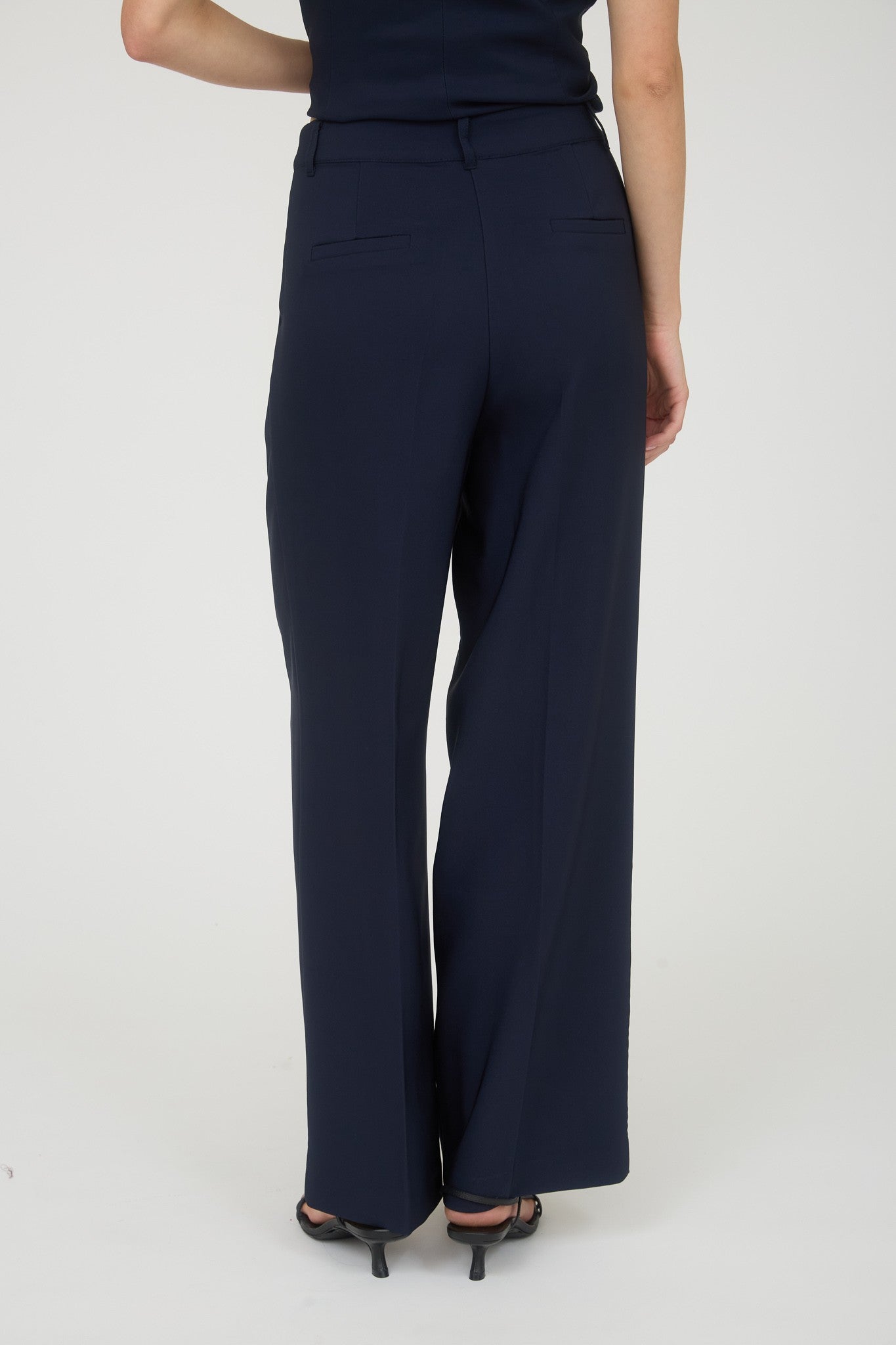 Mary High Waist Pleated Wide Leg Dress Pants